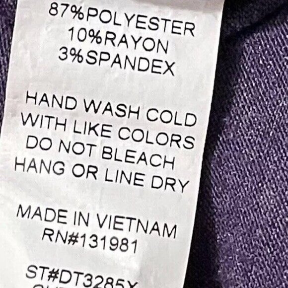 NAIF Women’s Sz XXL Purple Blouse Top Short Tie Sleeves Shirt Plus Size 2XL - Picture 13 of 13